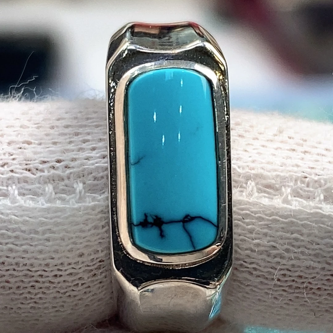 绿松石银S925镶嵌配饰