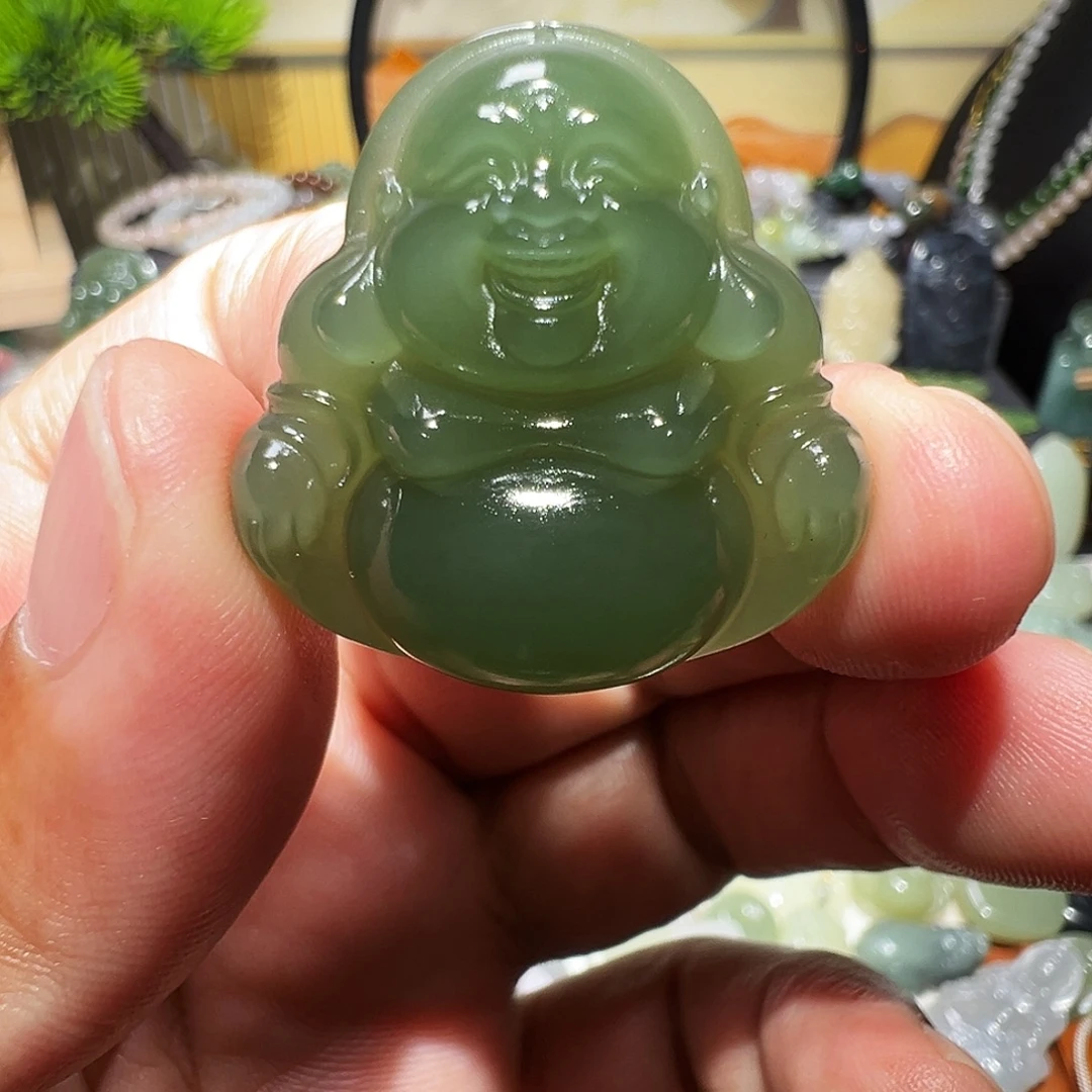 和田玉未镶嵌颈饰30mm