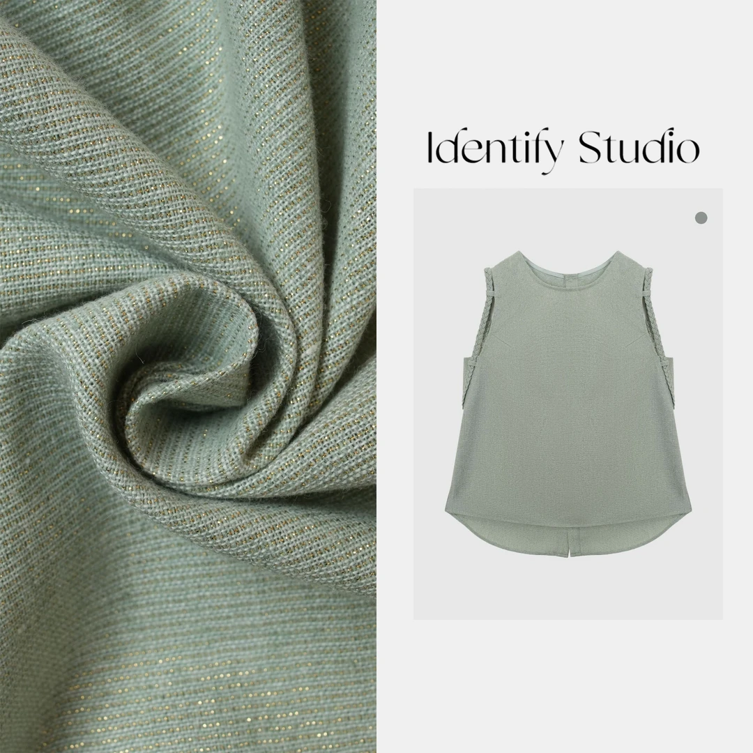 IDENTIFY"塞纳假日"夏季新款时尚休闲百搭无袖马甲25SSss07007