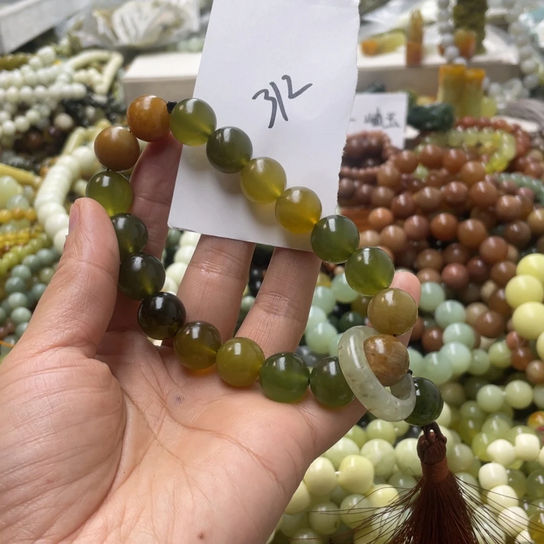 蛇纹石玉手链未镶嵌?****享