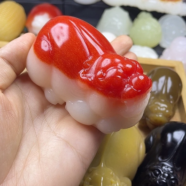 无花朵顺**水貔貅手把件