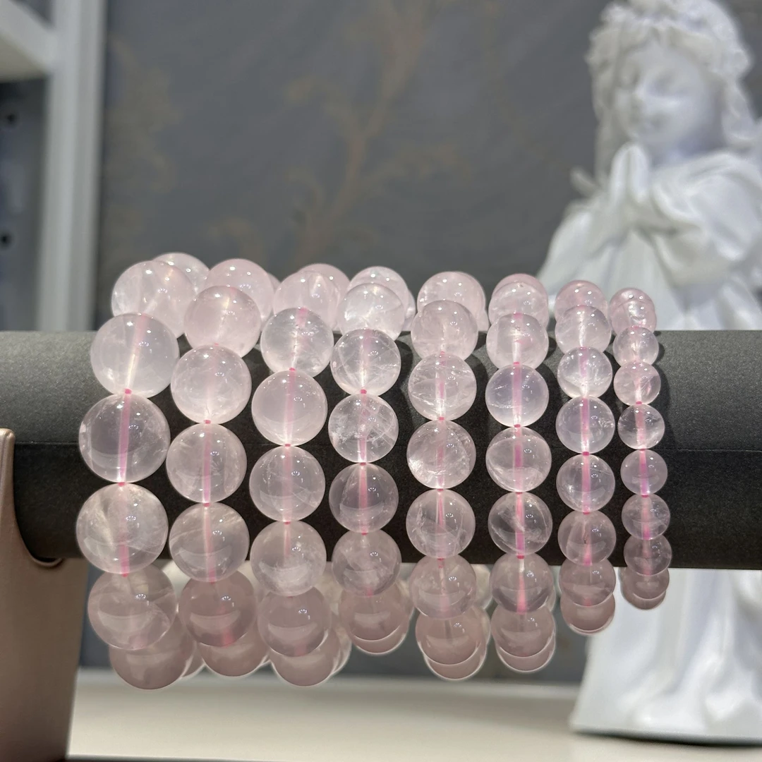 天然粉水晶手串 多样性发其一 F73