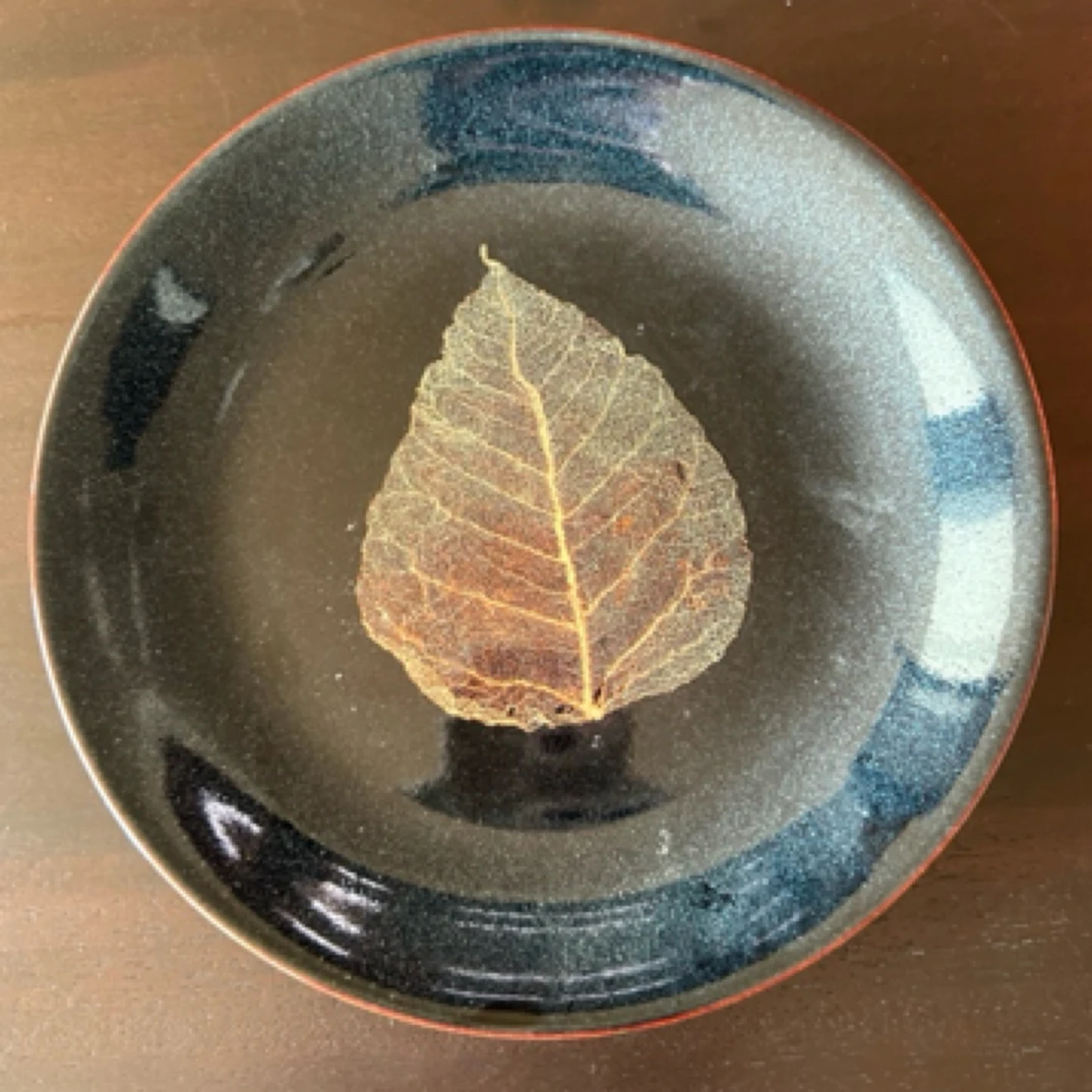 预售 不识堂窑变木叶壶承