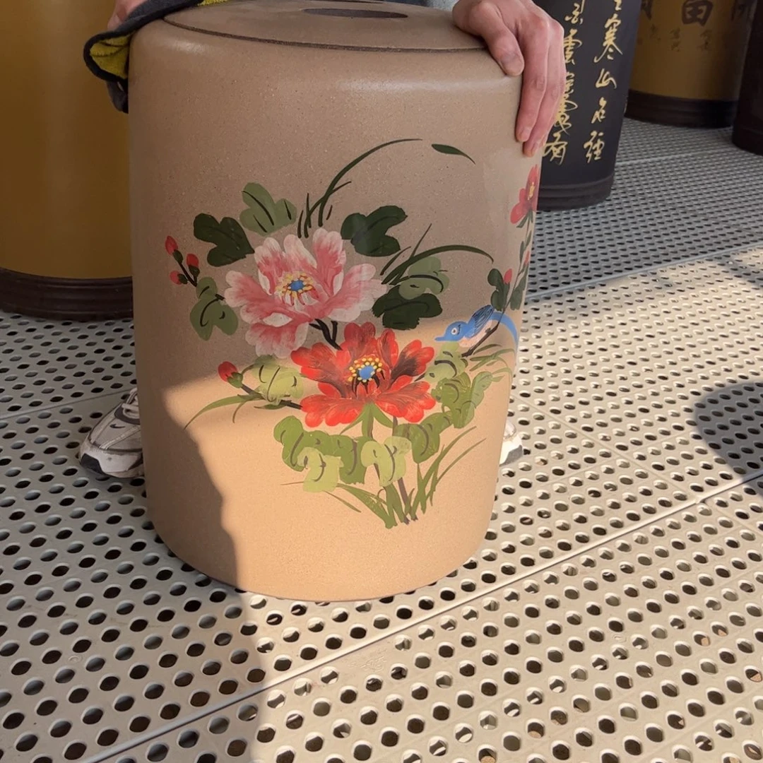 茶叶罐紫砂45 饼茶叶罐