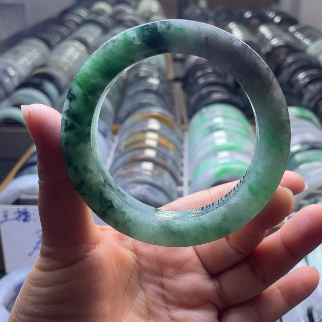 定制翡翠未镶嵌纯天然翡翠手镯定制