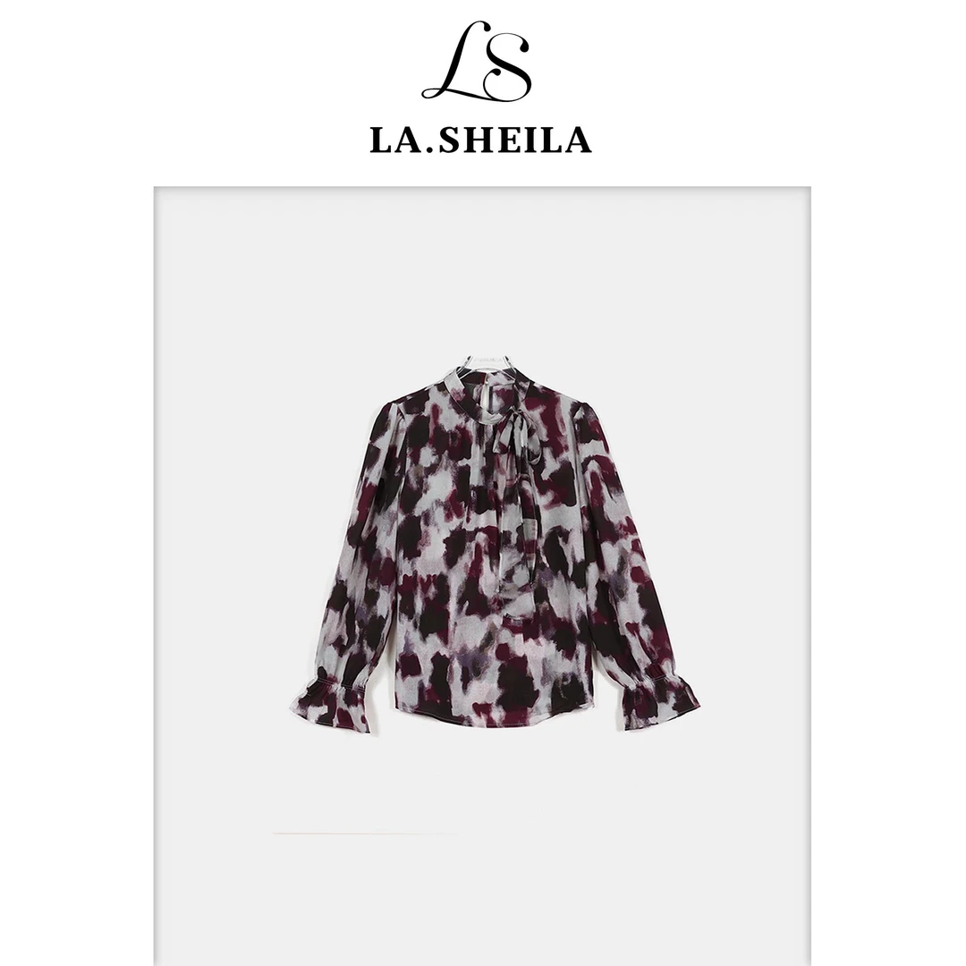 LA.Sheila领结扎染上衣253-SY/0709-531028