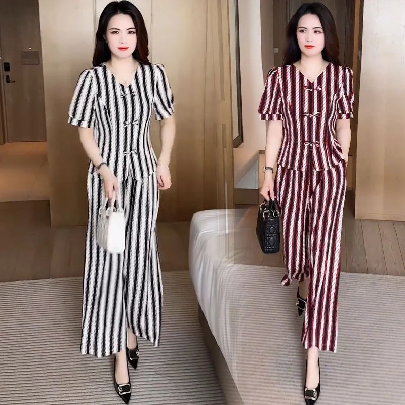 时尚中老年妈妈运动服套装女2025夏季新款洋气减龄休闲服两件套潮