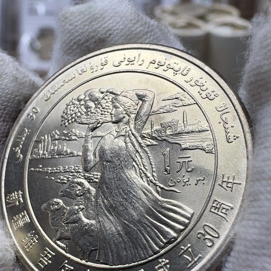 其他普通金属新疆纪念币一枚