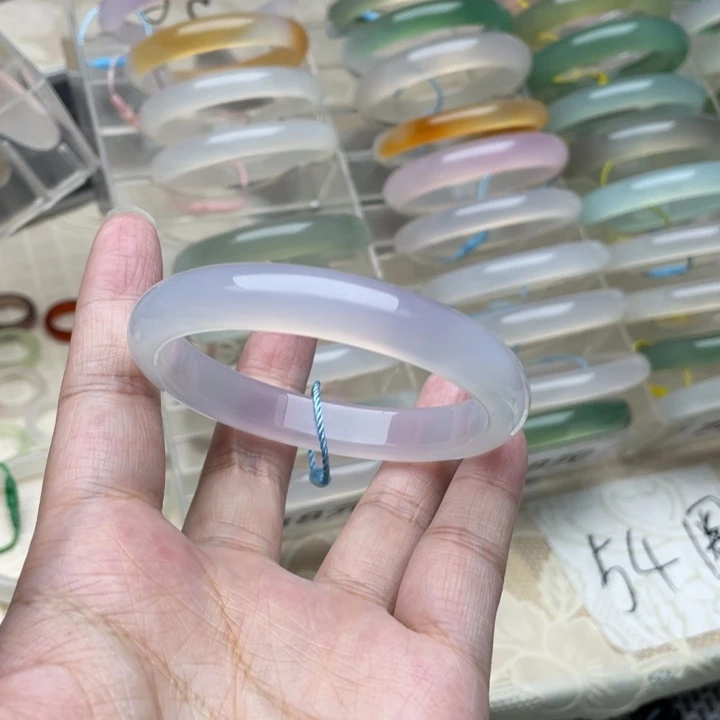 玛瑙/玉髓未镶嵌手镯54圈口