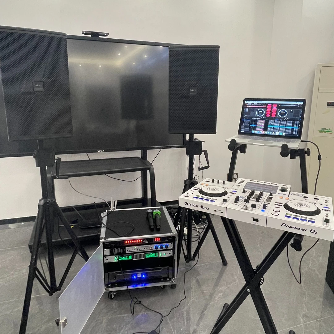 未拆封  专业音响套装 支持DJ打碟 家庭唱歌 户外娱乐 送全套线材