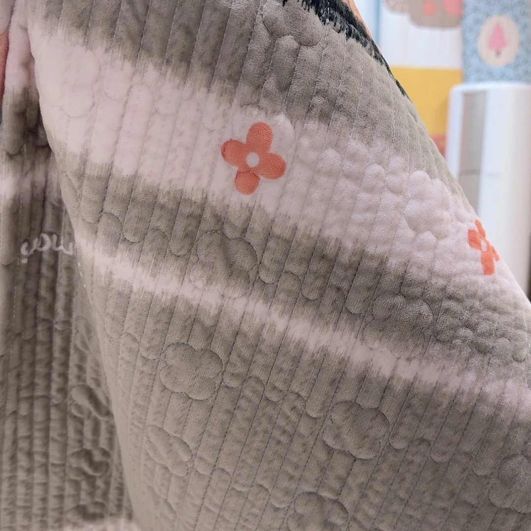 棉宝宝绒床盖200/230处理