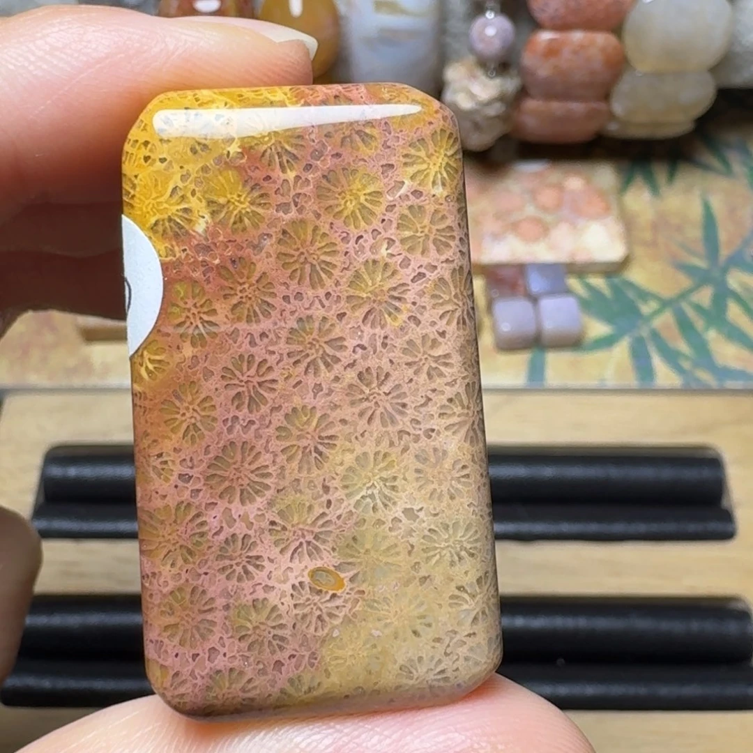 硅化玉紫粉黄绿满花未镶嵌