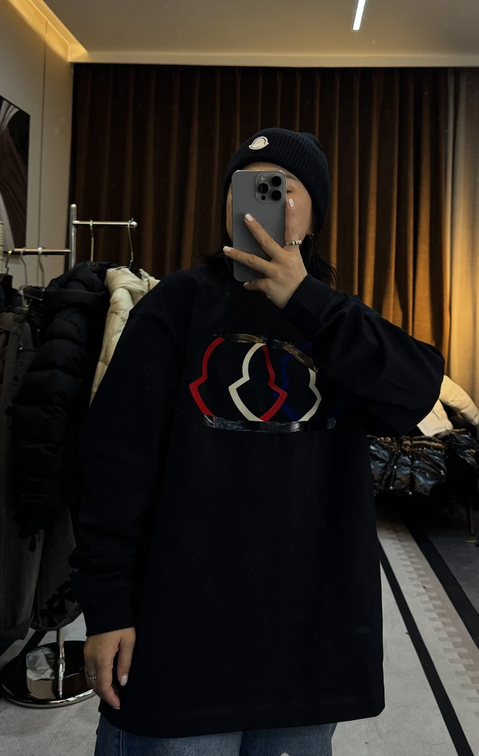 東兴社 A47【门口】设计师款门口休闲百搭男女同款T恤纯棉长袖 主