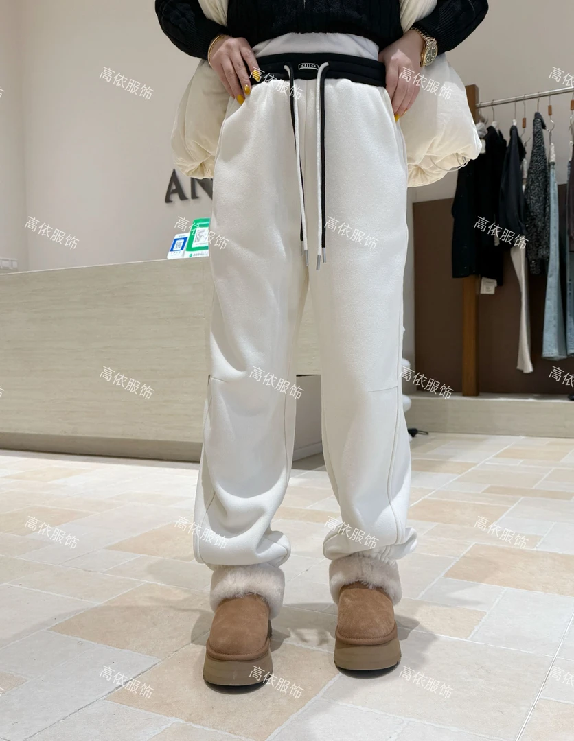 GY8539两色加绒加厚卫裤