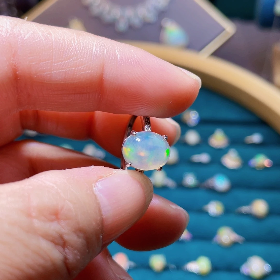 欧泊戒指〉银S925镶嵌f***y