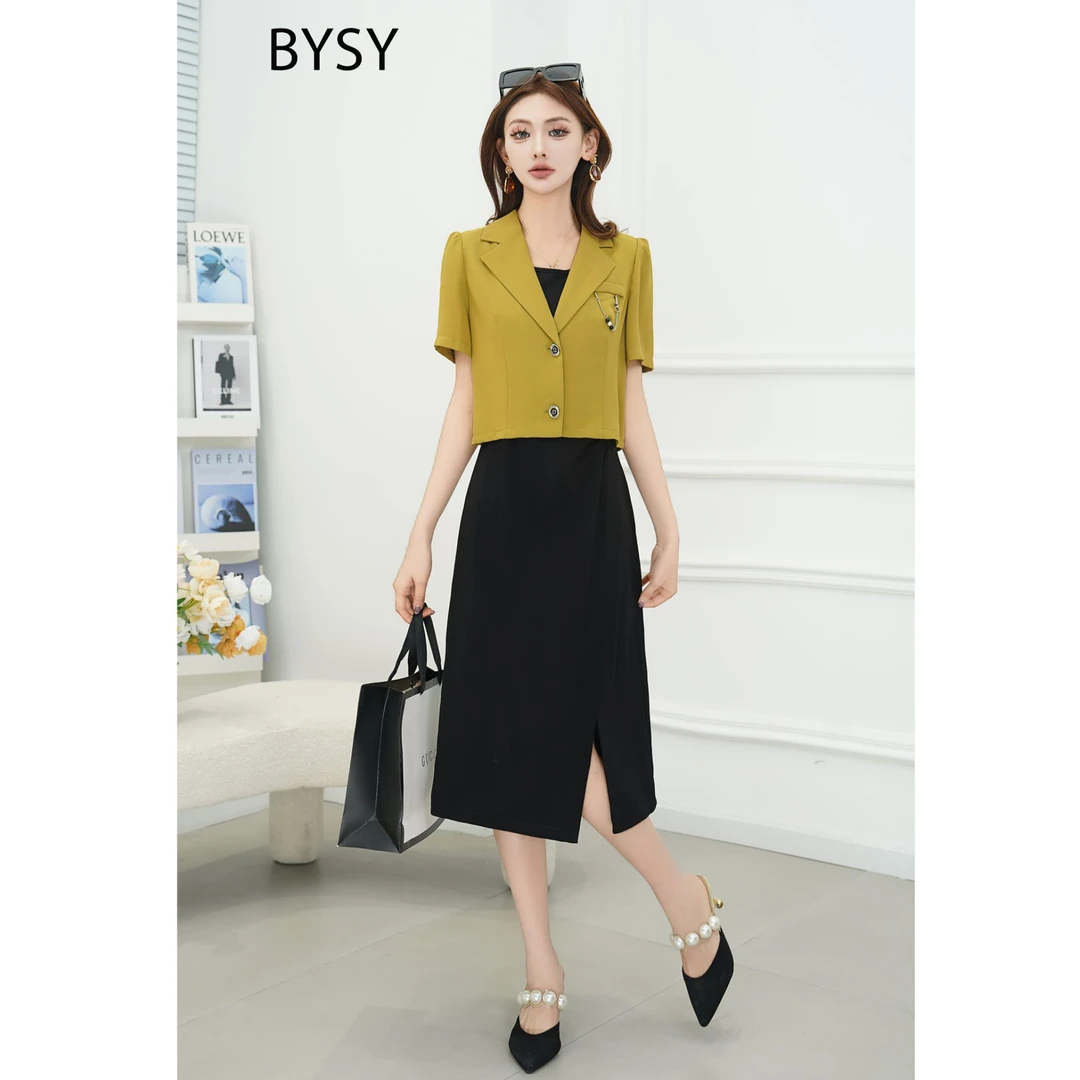A380 2025时尚休闲显瘦气质洋气百搭修身套装82068款