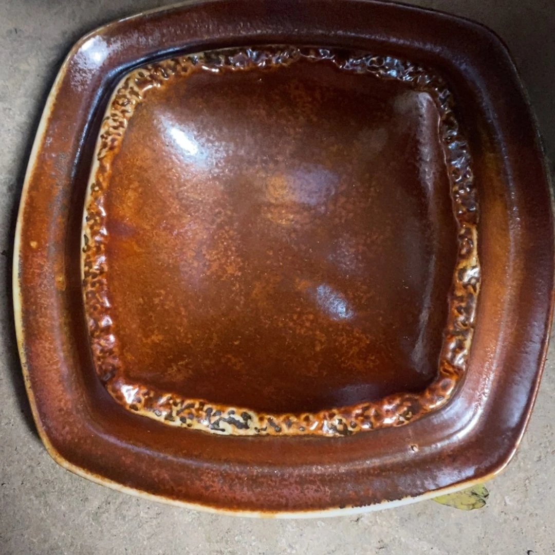 杯似**华浪鬼柴烧 釉绘柴烧 盘