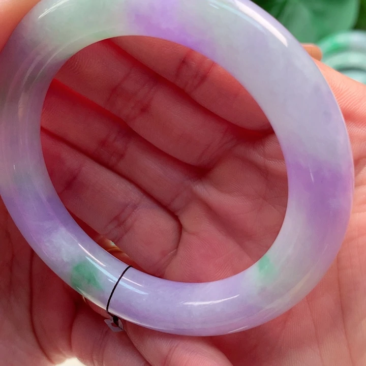 简***！翡翠未镶嵌手镯天然翡翠手镯