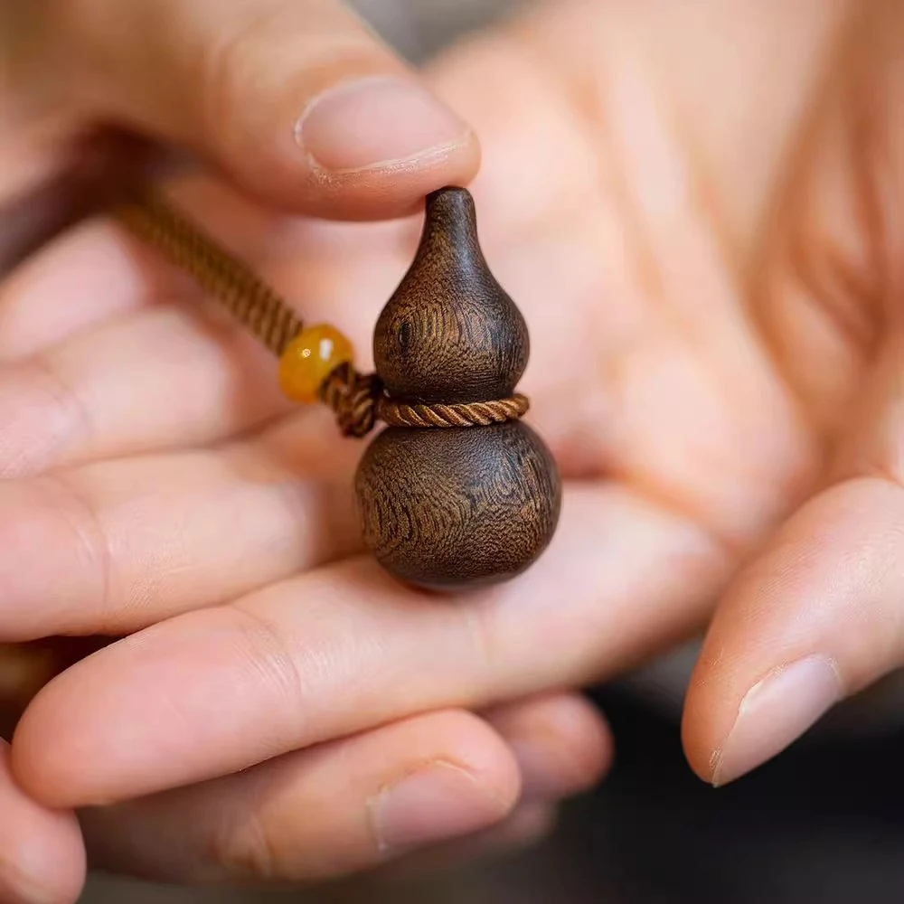 铜合金项链 新款醉逍遥葫芦编织绳项链古风吉祥寓意福禄葫芦小米