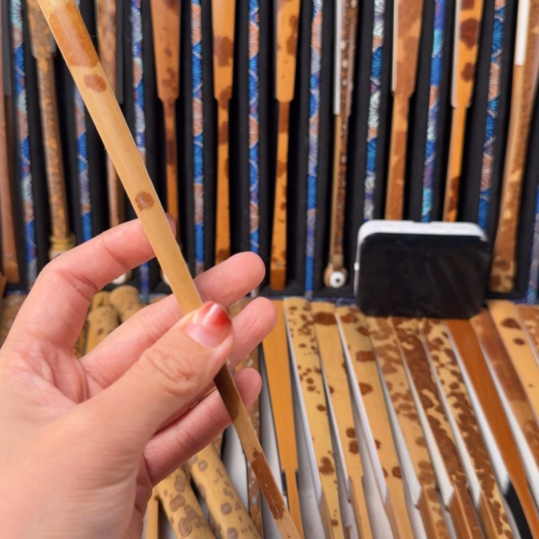 扇子秋*兵哥扇艺斑竹折扇