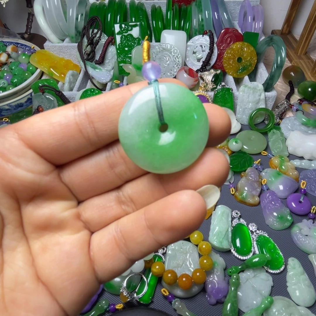 翡翠未镶嵌手链翡翠未镶嵌颈饰手饰挂件