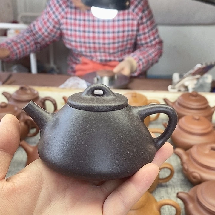紫砂茶壶半手子冶无添加老紫泥