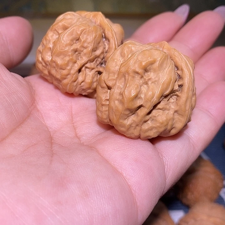 文玩核桃把件最**皮34蓟县石蛙