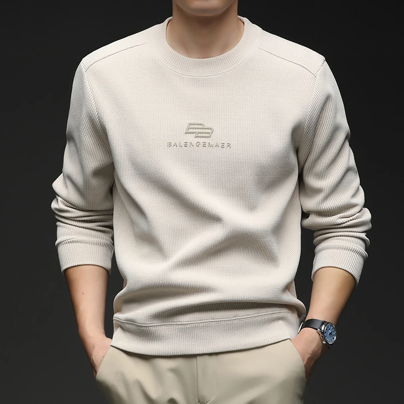 【秋季新品】男士高端灯芯绒休闲卫衣，亲肤细腻不闷汗