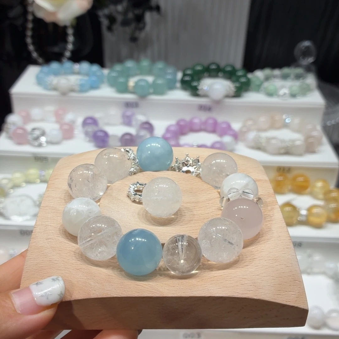 水晶手链未镶嵌定制水晶
