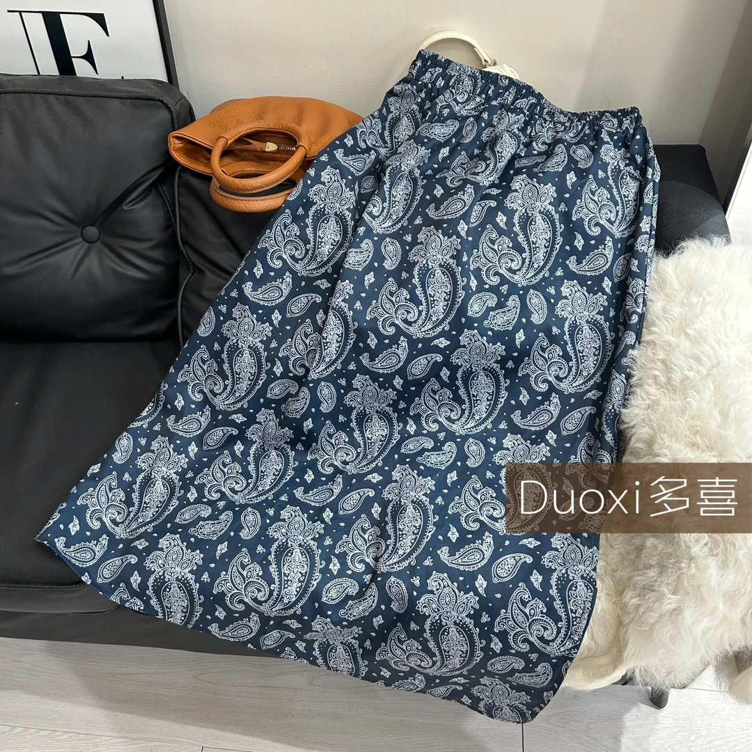 Duoxi➕【半身裙】G535# 欧货2025新款夏季时尚松紧裙宽松半身裙