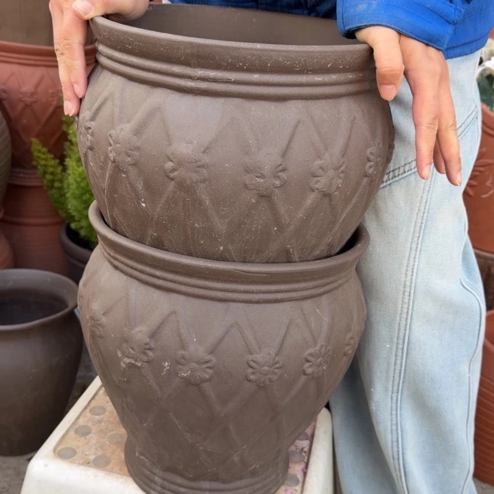 花盆紫砂口28高30宜兴紫砂