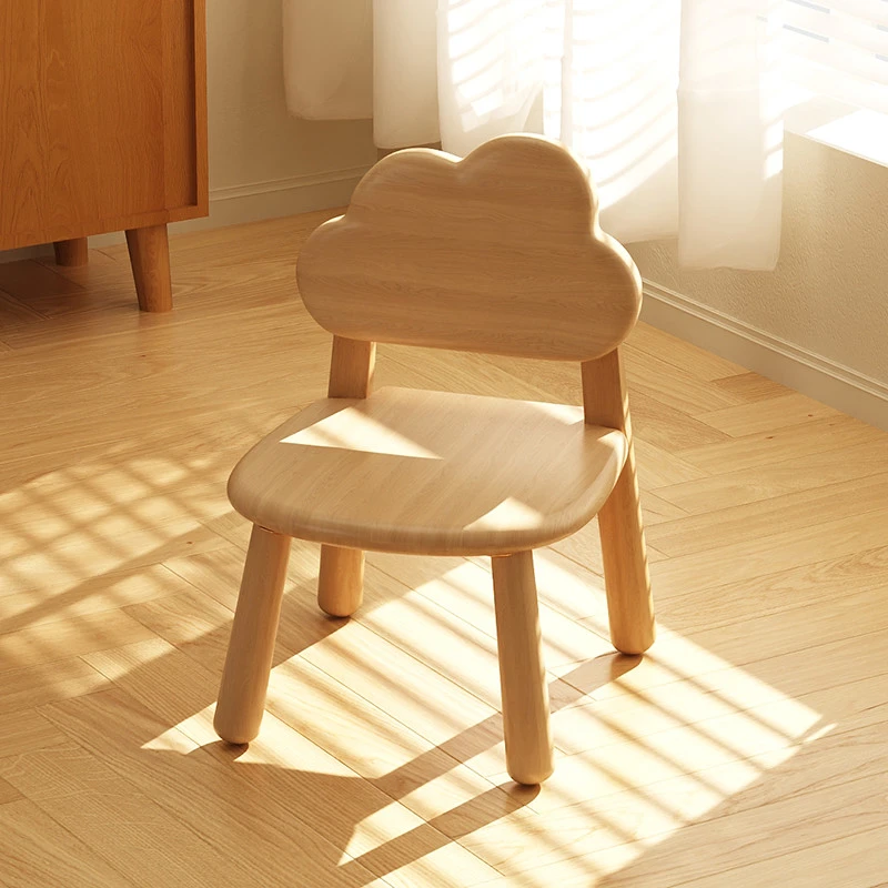 实木小椅子家用客厅儿童矮凳靠背木头圆板凳门口大人换鞋凳小凳子