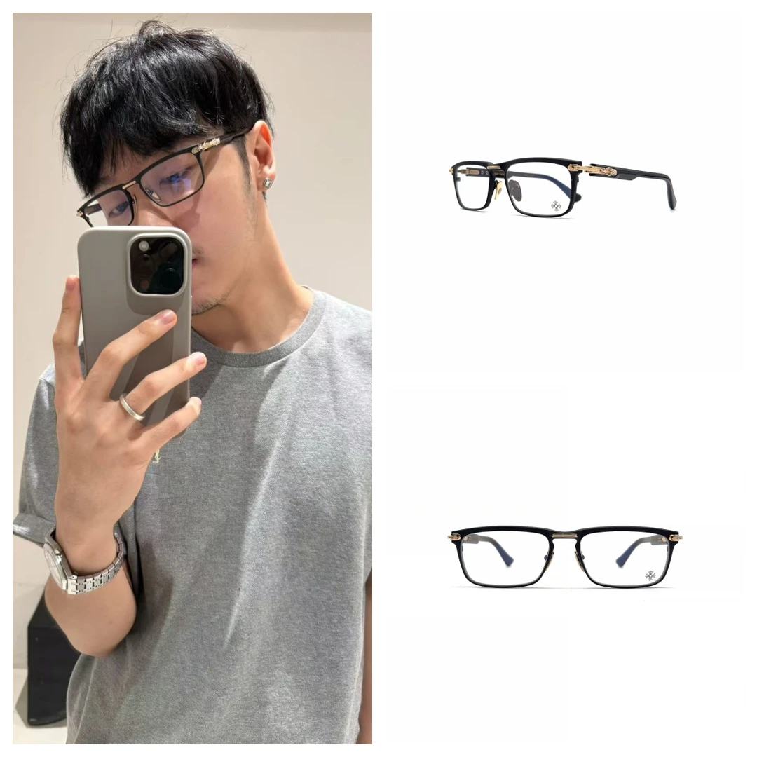 YOU'RE LATE 磨砂黑金MBK/GP眼镜架