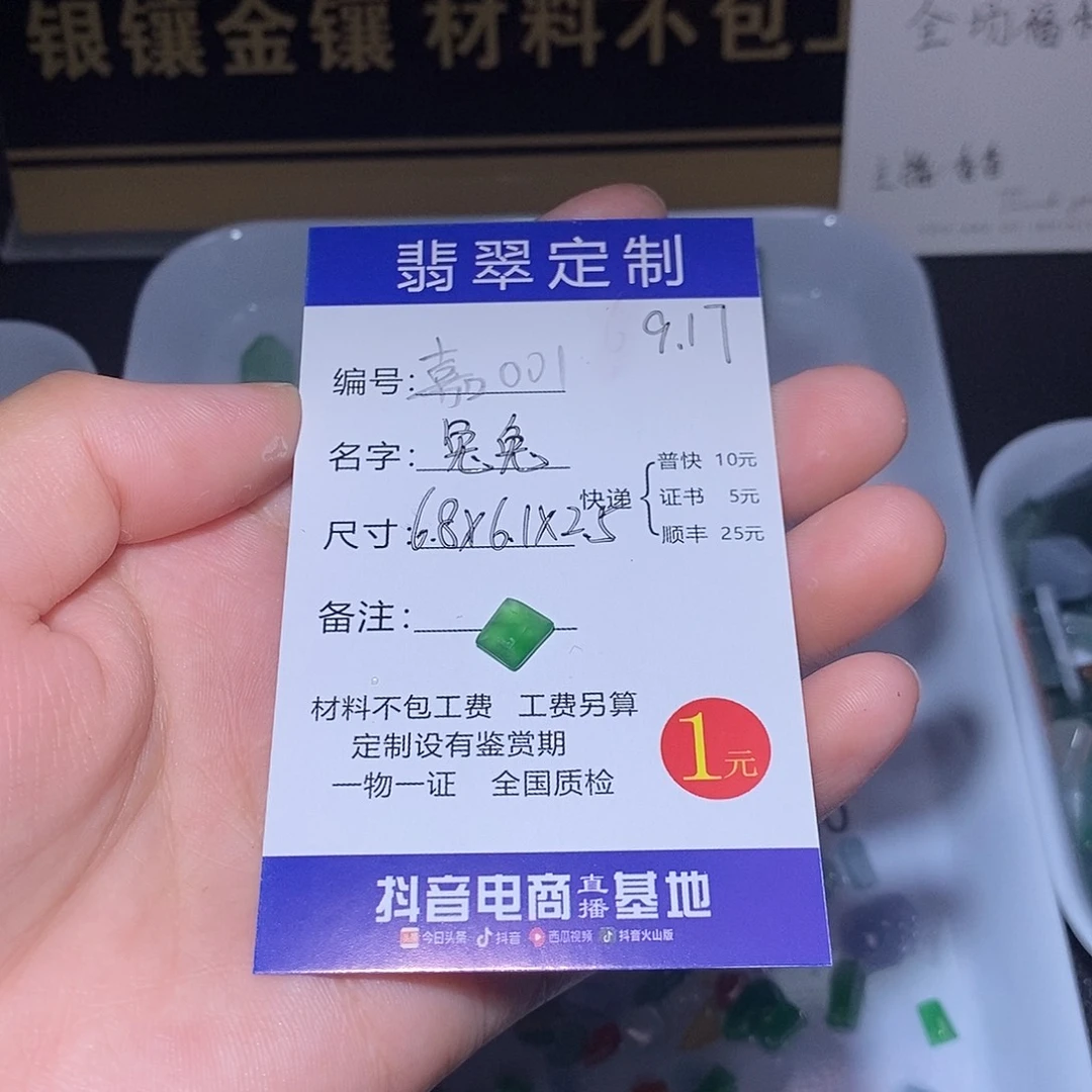 兔***兔未镶嵌定制翡翠1111111