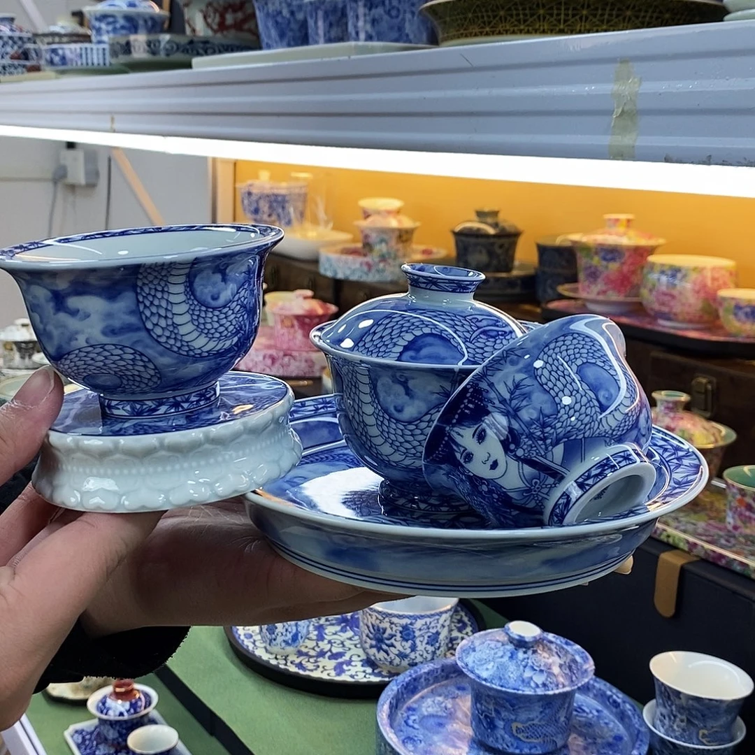 好看的漂亮的盖碗