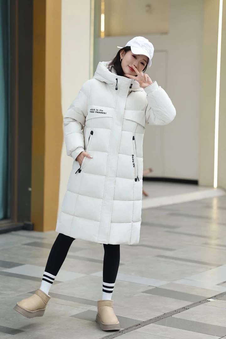 棉服女中长款2025冬季新款宽松加厚保暖931-A654