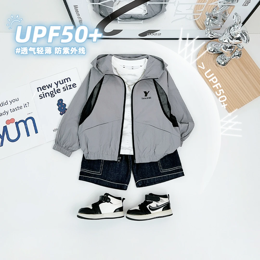 儿童轻薄款外套2025新款男童夏季上衣时尚潮AC25062 悠悠童话童装