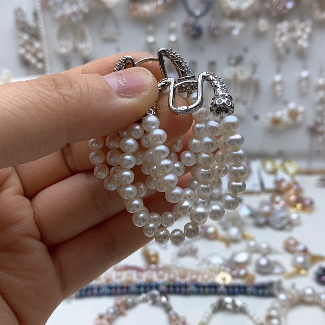 耳饰未镶嵌淡水珍珠