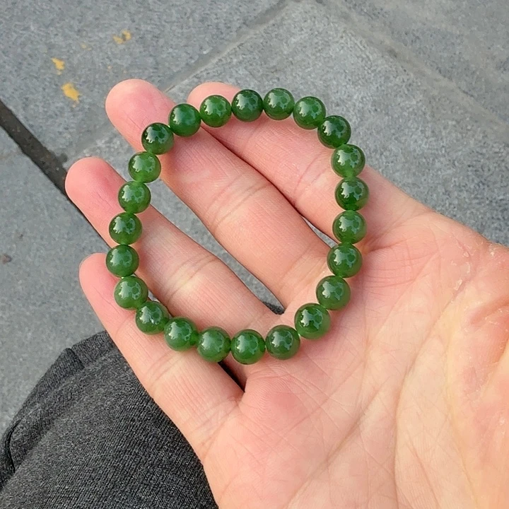 和田玉（碧玉）未镶嵌手链