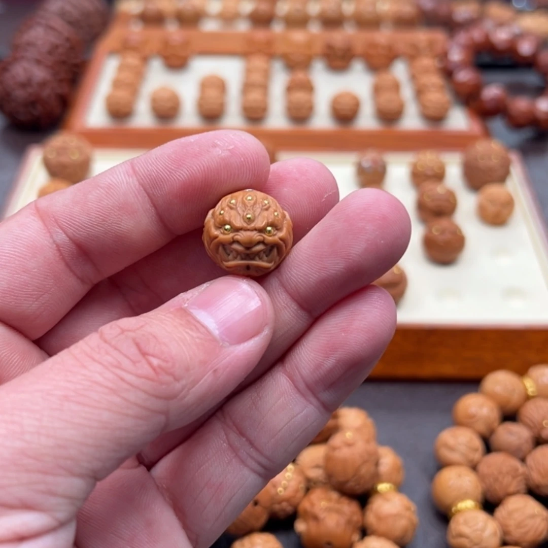 明**，1.7尺寸镶嵌款九目恶僧