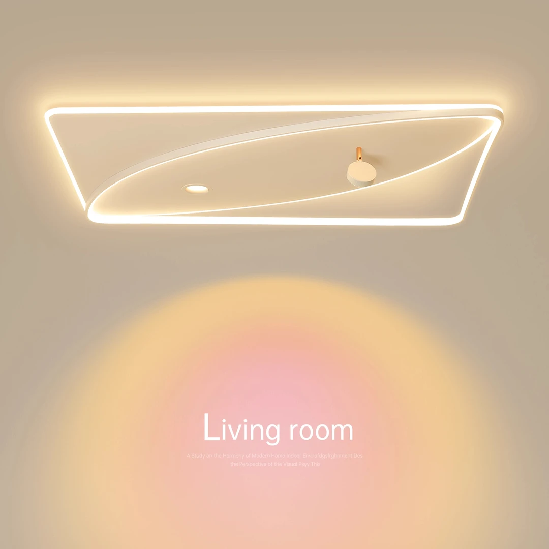 全光谱led吸顶灯高级感卧室灯温馨餐厅房间灯日落夕阳氛围灯具