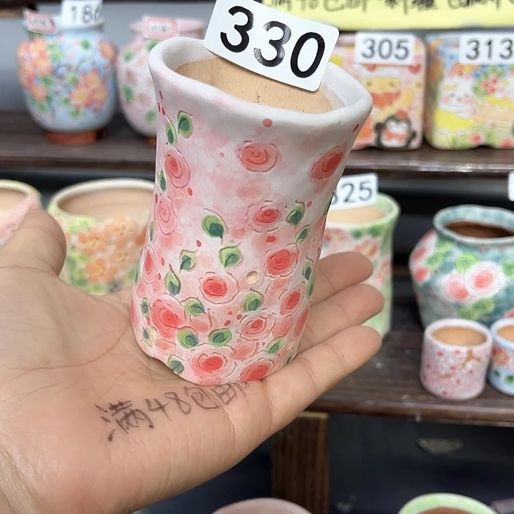 手工制作多肉植物花盆
