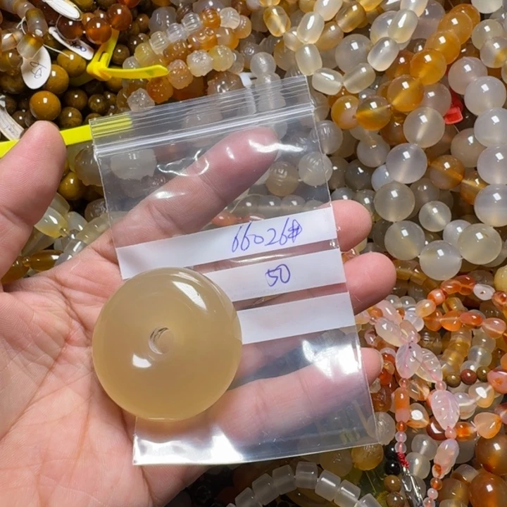 玛瑙/玉髓颈饰合金考***觉66026