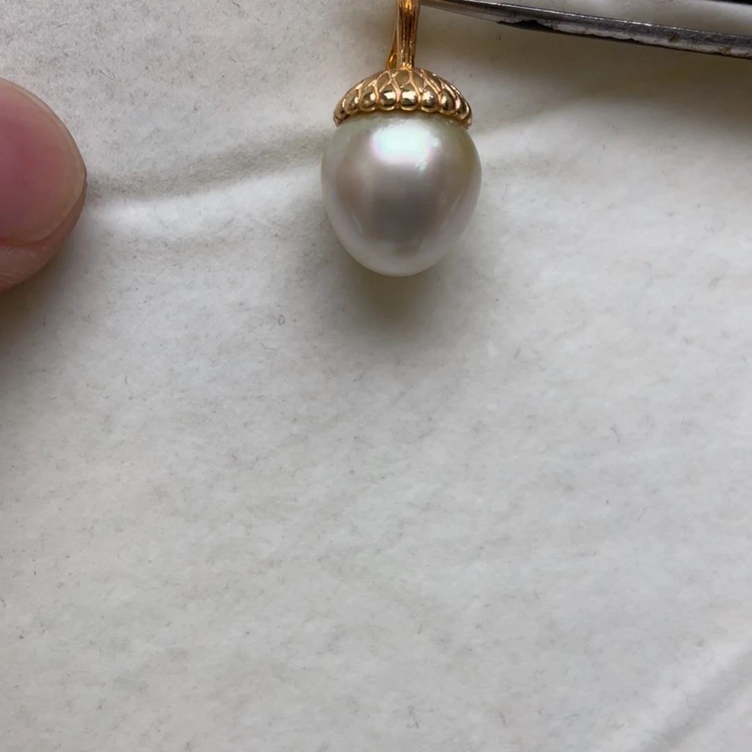 海水珍珠吊坠(不含链)银S925镶嵌