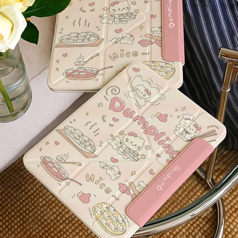 【百变搭扣猫咪】iPad11代平板壳oppo3华为Air12小米7保护套荣耀10