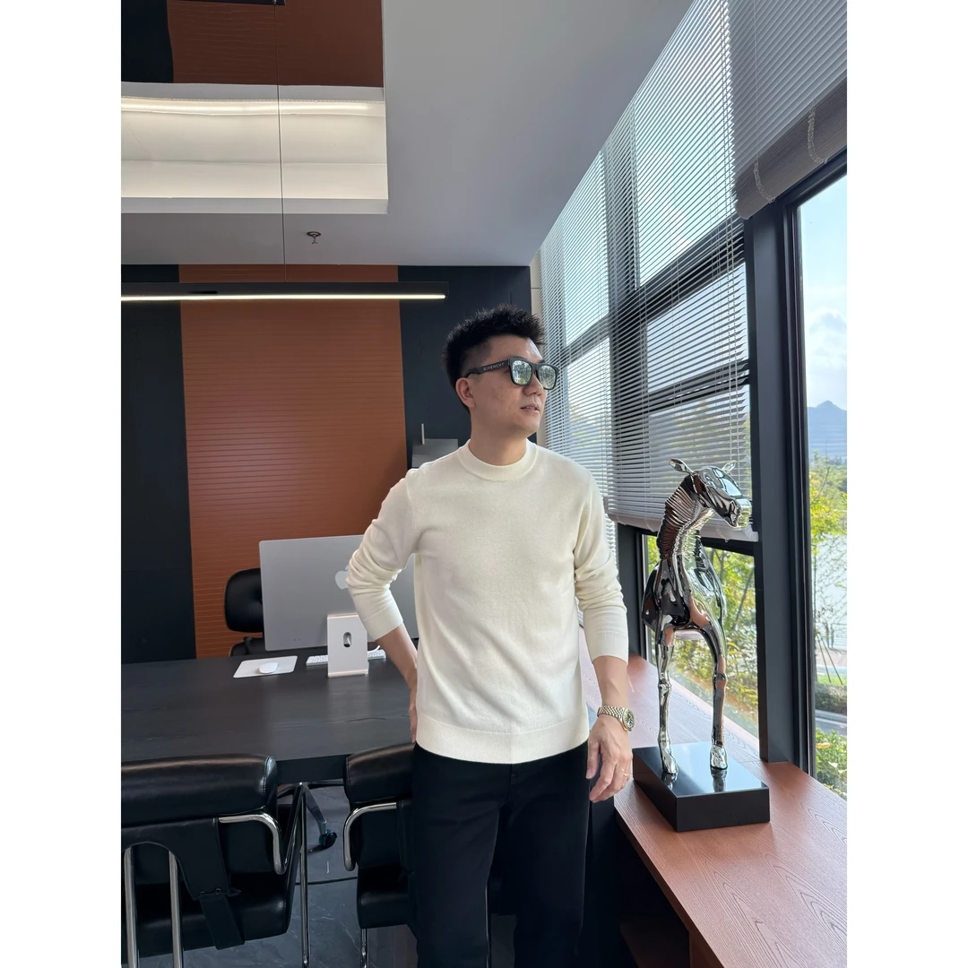 陆老板-【Dorc】2025新款男士休闲时尚圆领羊绒衫-0D50
