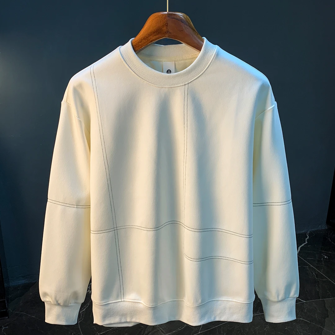 Cebrodz圆领卫衣男秋季新款长袖衫舒适宽松打底衫潮流休闲秋衣男