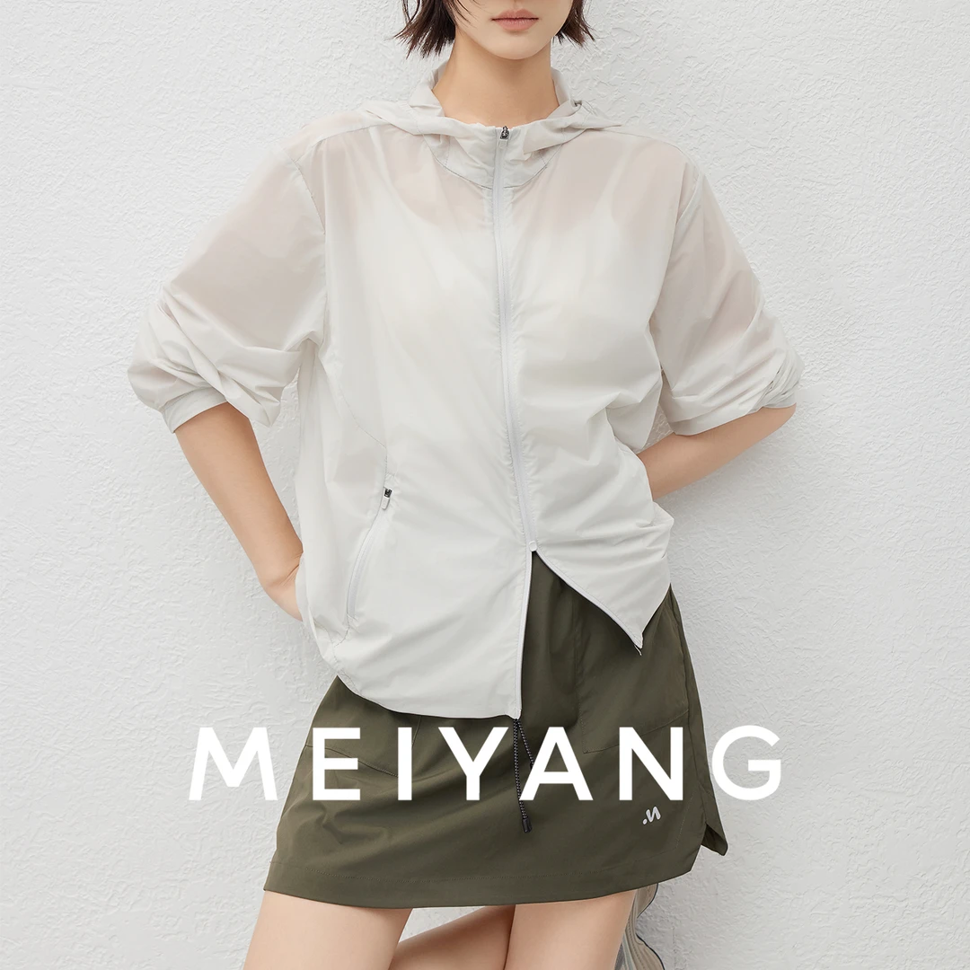 美洋MEIYANG 花生衣外套【商场同款】黑科技凉感连帽夹克上衣