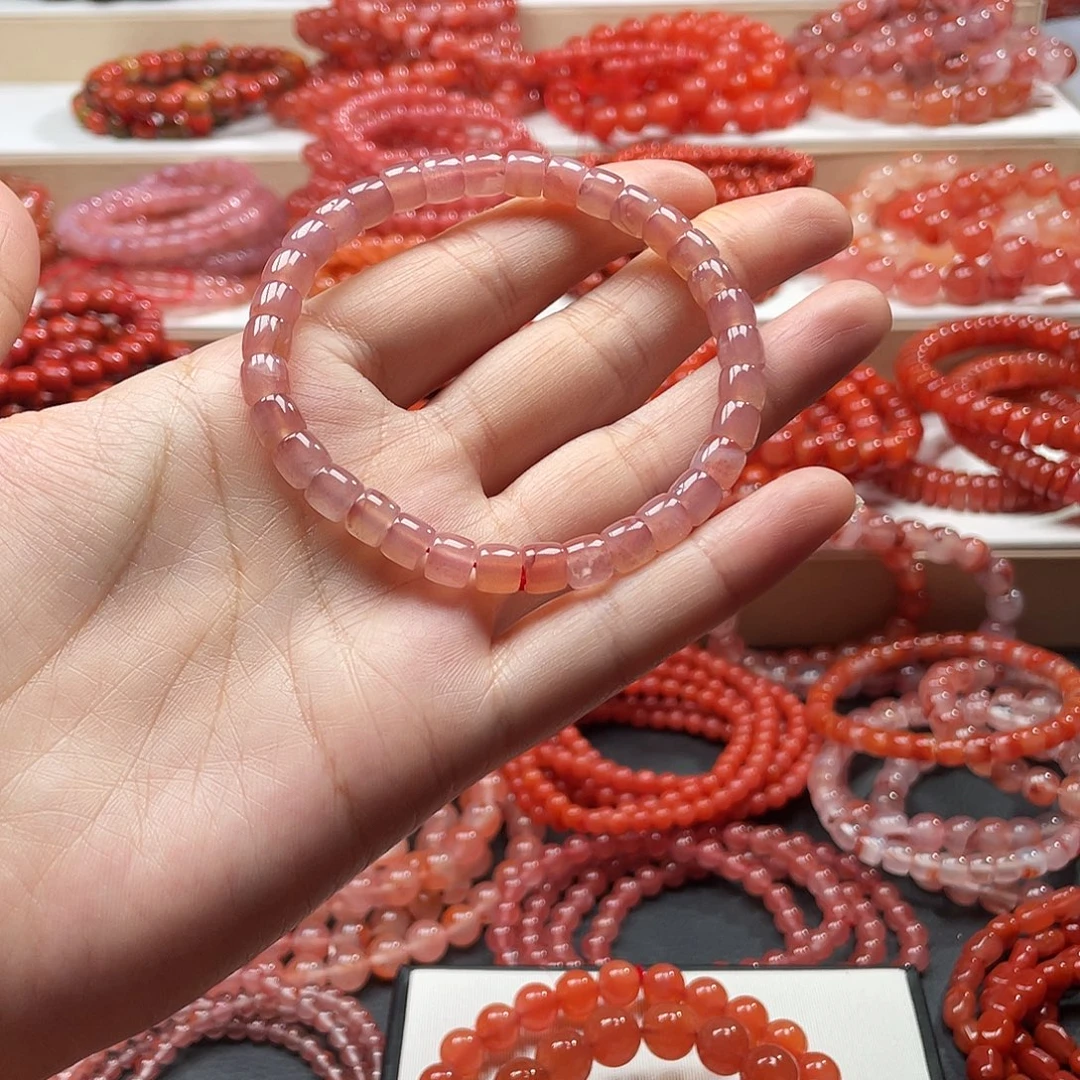 南红玛瑙未镶嵌手链