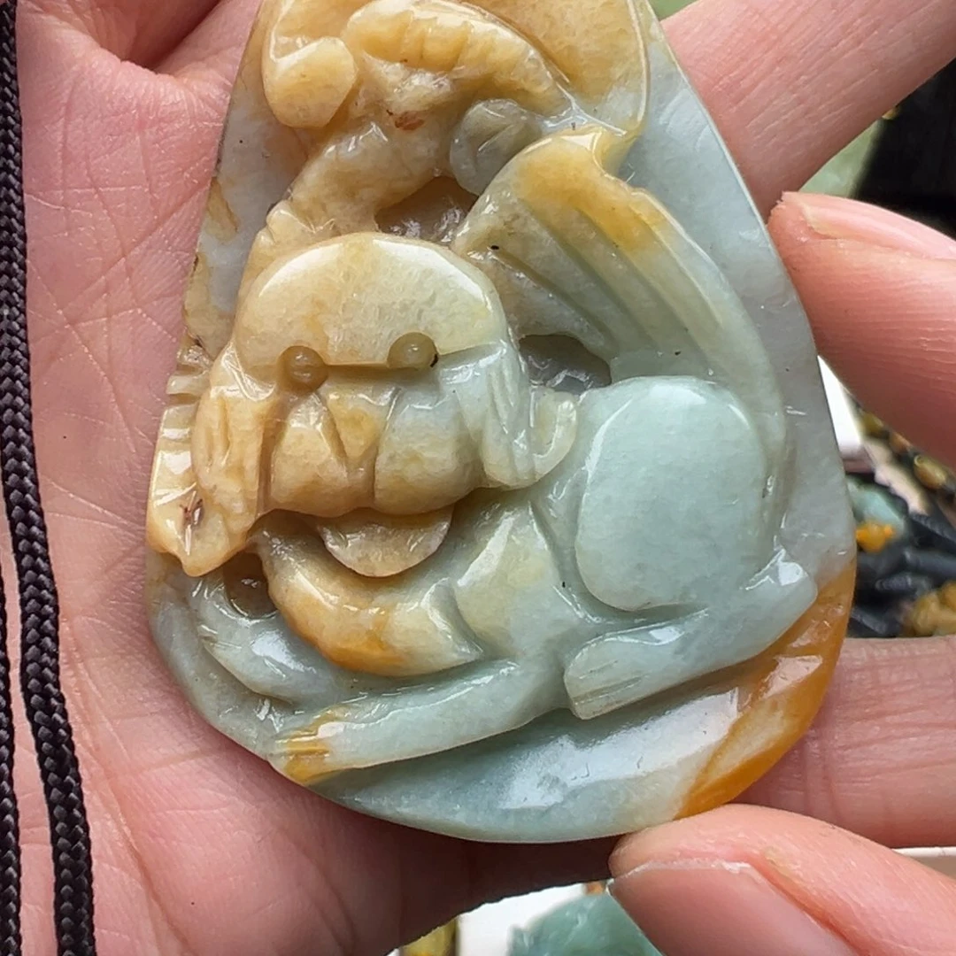 岫玉未镶嵌挂件挂件